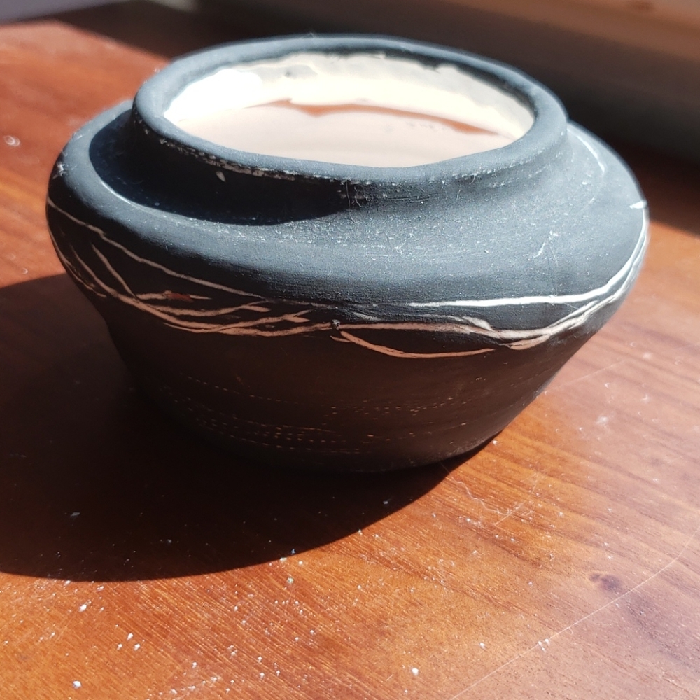 Black & White Ceramic Decoration- Hand Thrown!
